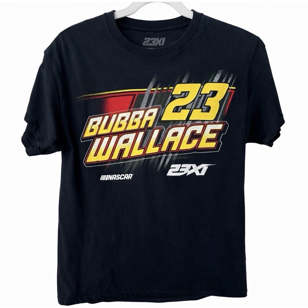 23XI Bubba Wallace NASCAR T Shirt #23 Men’s Small Black Graphic Racing Tee